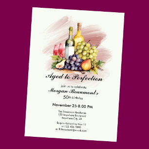 Invitación Vino de la Perfección Fiesta de los 50 Años