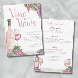 Invitación Vino De Vino Antes De La Fiesta De Bachelorette