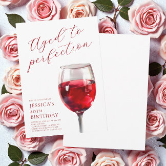 Invitación Vino Envejecido a la Perfección Guión Cumpleaños 4