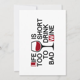 Invitación Vino malo