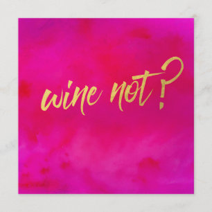 Invitación Vino no invito a la crema perla
