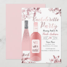 Vino Rosado y Flores de Orquídea para Despedida de