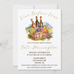 Invitación Vino, Vino Antes de Voto, Despedida de Soltera en 