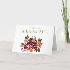 Invitación Vino y Rosas serás mi dama de honor
