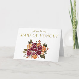 Invitación Vino y Rosas serás mi empleada de honor