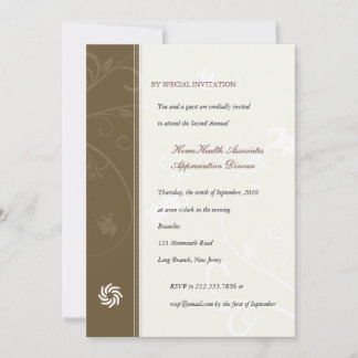Invitación Vinos corporativos castaño marrón