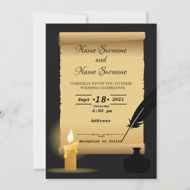 Invitación "vintage" (Anverso)