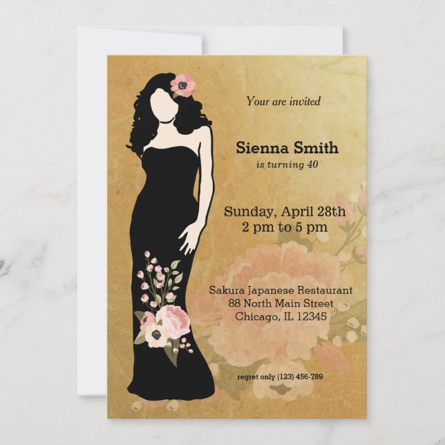 Invitación Vintage (Anverso)