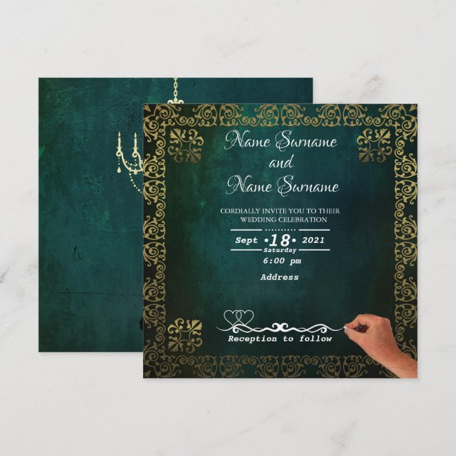 Invitación Vintage (Anverso / Reverso)