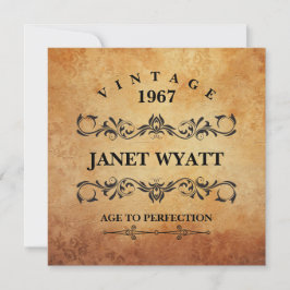 Invitación VIntage 00th Birthday Party Invitation