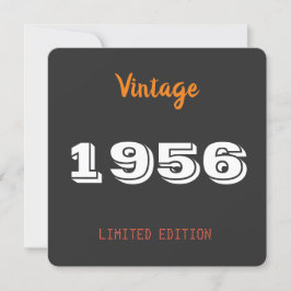 Invitación Vintage 1956 – Personalized 70th Birthday Party
