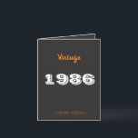 Invitación Vintage 1984 Limited Edition 40th Birthday<br><div class="desc">Vintage 1984 edición limitada 40th Birthday Invitation - Retro Milestone Invite a celebrar cuatro décadas de recuerdos en estilo con esta Vieja edición limitada de 1984 40th Birthday Invitation. Con una tipografía retro clásica, campos de texto de personalizable y un elegante estilo vintage, este diseño le permite agregar toques personales...</div>