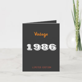 Invitación Vintage 1984 Limited Edition 40th Birthday
