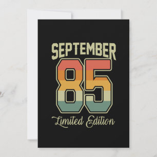Invitación Vintage 80 Septiembre 1985 35th Birthday Gift Idea