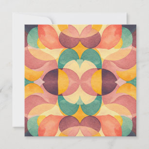 Invitación Vintage Abstract Pattern