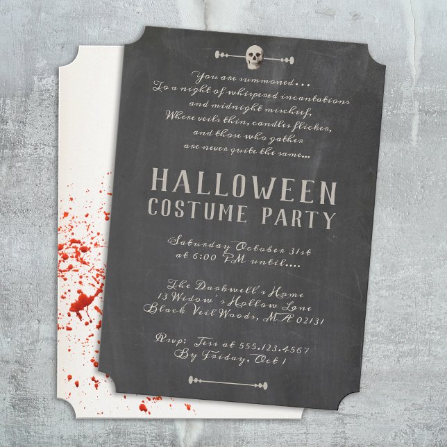 Invitación Vintage Adults Halloween Party (Subido por el creador)