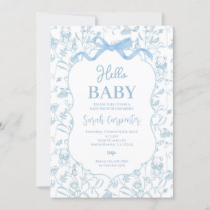 Invitación Vintage Baby Shower Boy