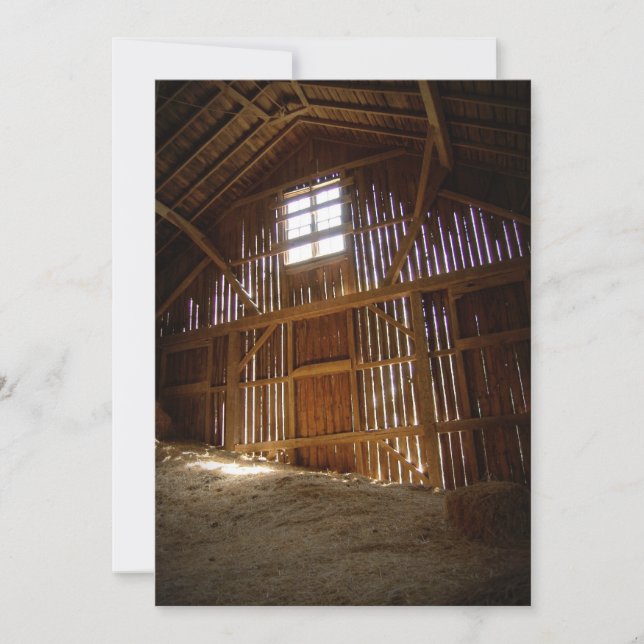Invitación Vintage Barn (Anverso)
