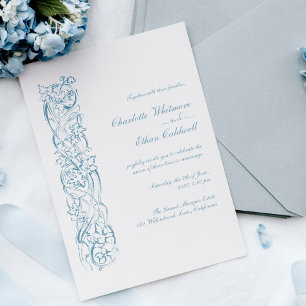 Invitación Vintage Baroque Ornament Border Elegant Wedding