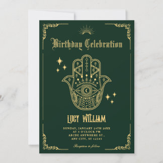 Invitación Vintage Bohemian art symbols  Invitation