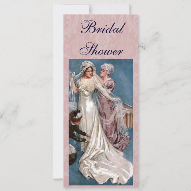 Invitación Vintage Bridal Shower (Anverso)