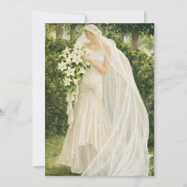 Invitación Vintage Bridal Shower Invitation (Anverso)