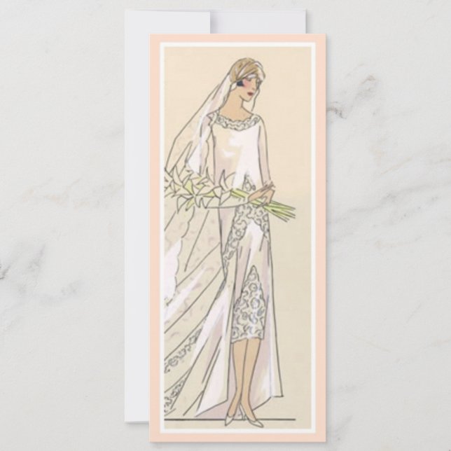 Invitación Vintage Bride (Anverso)