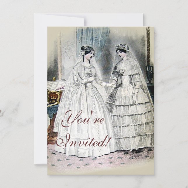 Invitación Vintage Bride Boda (Anverso)