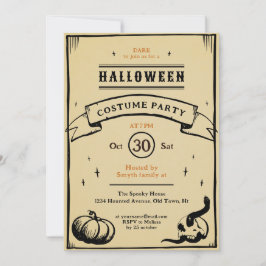 Invitación vintage caprichoso