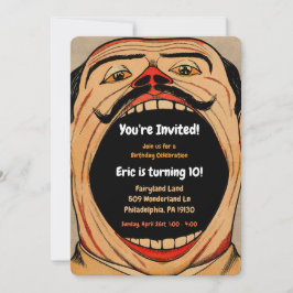 Invitación Vintage Carnival Style Birday Party