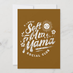 Invitación Vintage Celestial Soft Mama Social Club Sol 