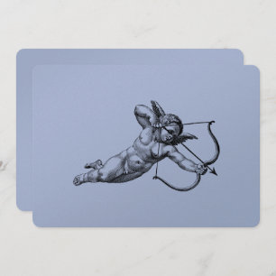Invitación Vintage Cherub Cupido Amor