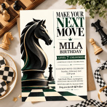 Vintage Chess Grandmaster Elegant Chess Birthday