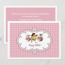 Invitación Vintage Chick Personalizado Easter Brunch
