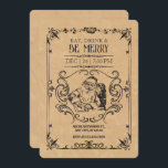 Invitación Vintage christmas santa claus<br><div class="desc">Vintage christmas santa claus</div>