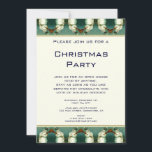 Invitación Vintage Christmas, Winter, Snow, Snowman Pattern<br><div class="desc">Invitación fácil a personalizar de los Navidades. ¡Solo agrega tu información! Perfecto para sus celebraciones de vacaciones! Si desea cambiar el color de fondo o el tipo de letra, haga clic en "personalizar". Diseño de Navidades de ilustracion de época con un muñeco de nieve con sombrero de punta, tubo de...</div>