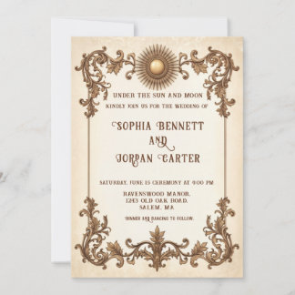 Invitación Vintage Classic Elegant Wedding Invitation