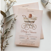 Vintage Classic Gender Neutral Baby Shower