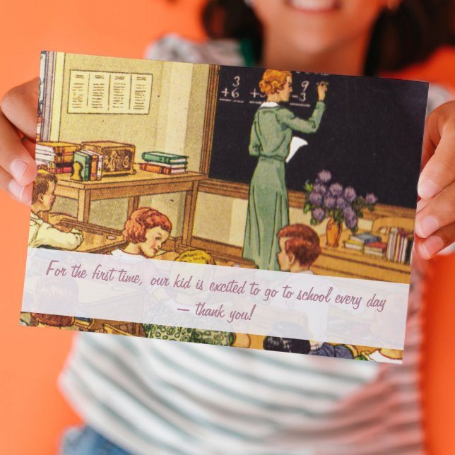 Invitación Vintage Classroom de los años 40 (Subido por el creador)