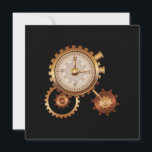 Invitación Vintage Clock Time Machine Time Travel Science Fic<br><div class="desc">El diseño gráfico de este reloj vintage de tiempo de máquina de viajes ciencia ficción regalo es un regalo perfecto para hombres,  mujeres,  niños! También un regalo ideal para Navidades o cumpleaños,  y cualquier ocasión para dar regalos!</div>