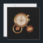 Invitación Vintage Clock Time Machine Time Travel Science Fic<br><div class="desc">El diseño gráfico de este reloj vintage de tiempo de máquina de viajes ciencia ficción regalo es un regalo perfecto para hombres,  mujeres,  niños! También un regalo ideal para Navidades o cumpleaños,  y cualquier ocasión para dar regalos!</div>