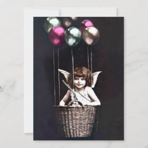 Invitación Vintage Cupido