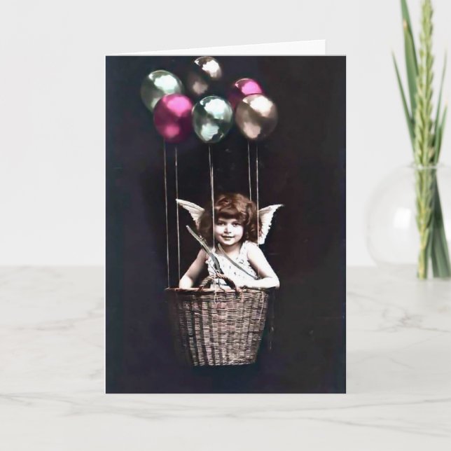 Invitación Vintage Cupido (Anverso)