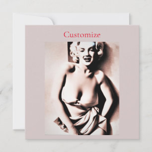 Invitación Vintage Cute Blonde Thunder_Cove