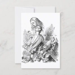 Invitación vintage de Alice en Wonderland