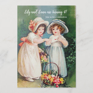 Invitación Vintage de Girlfriend