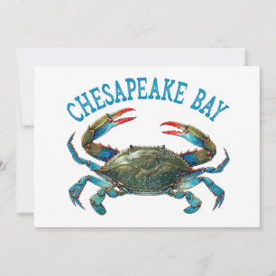 Invitación Vintage de la bahía de Chesapeake