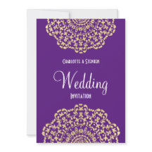 Vintage de oro morado inspirado en la elegancia de