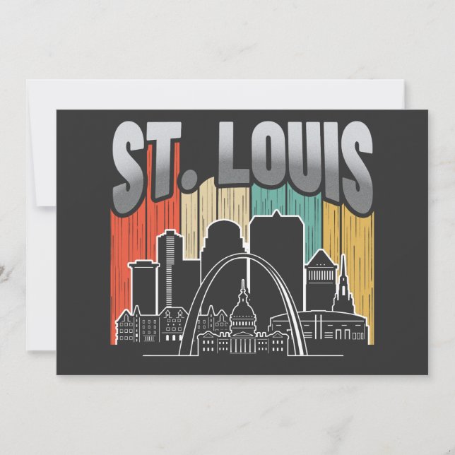 Invitación Vintage de St. Louis Missouri (Anverso)