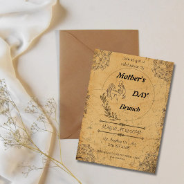 Invitación Vintage, Delicia del Día de las Madres Te Invitan,